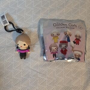Golden Girls Keychain Figure - Brown and Pink